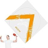 2 Pcs High-Performance Table Tennis Rubber Sheets - Anti-Static Protective Film with 17x17cm Adhesive Backing for Ping Pong Paddles, Transparent Durable Design for Enhanced Spin Control (Yellow)