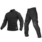 VOTAGOO GEAR G3 Combat Uniform Set for Men Tactical Camouflage Clothing Hunting Paintball Suit with Knee & Elbow Pads