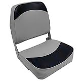 Wise 8WD734PLS-660 Standard Low Back Boat Seat, Grey/Blue