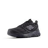 New Balance Men's 410 V9 Trail Running Shoe, Black/Neptune Grey, 9