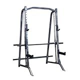 Body-Solid (PSM200) Smith Machine for Home Gym - Strength Training Equipment with Safety Catches, Squat Rack Cage, Half Rack, and Weight Plate Storage