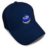 Baseball Caps for Men & Women Embroidered Sport Curling Stone Gear Embroidery Ladies & Men Baseball Hats Acrylic Navy Design Only