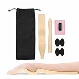 Lexvoltrix Ballet Foot Stretcher Set – Original Dance Foot Stretching Trainer for Arch & Flexibility, Ballet, Yoga & Dancers (Khaki)