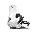 JONES Mercury Fase Snowboard Bindings – Cloud White – All-Mountain Freeride Performance with Responsive Control – Size L