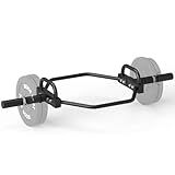 Hex Trap Bar 2-Inch Olympic Weightlifting Barbell,48.6" Deadlift Bar for Squats,Shrugs,Push-Ups,400Lbs Weight Capacit Suitable Home Gym Equipment Workouts for Beginners,Women,Men-Multiple Colors (BLACK)