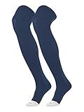 TCK Prosport Baseball Socks Over the Knee (Navy, Large) - Navy,Large