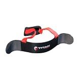 Titan Fitness Adjustable Blaster Bar Arm Isolator, Heavy-Duty Steel Curl Support with Neoprene Neck & Elbow Pads, Adjustable Strap for Bicep & Tricep Training