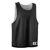 Alleson Athletic Kids' Standard Lacrosse Reversible Pinnie, Black/White, Large/X-Large