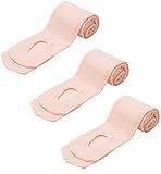MANZI 3 Pairs Women's Girl's Dance Tights Convertible Transition Ballet Tights 40D Ballet Pink L(11-14y)