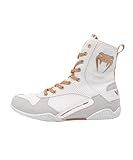 Venum Mens "Elite" Boxing Shoes, White/Gold, 10 US