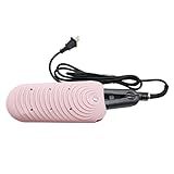 Heat Insulating Silicone Mat Pouch for Hair Styling Tools, Curling & Flat Irons Anti-Slip Travel Cover, Small Portable Straightener Pad for Curler Wands Storage, Hot Waver (Pink)