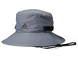 adidas Men's Victory Bucket Hat Outdoors and Sideline Wide Brim Style for Sun Protection, Grey/Black/4.0, Large-X-Large