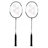 YONEX ZR 100 Light Aluminum Blend Badminton Racquet with Full Cover, Set of 2