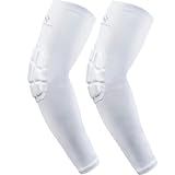 HOPEFORTH 2PCS Padded Elbow Sleeves Compression Arm Protective Support