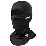 SAITAG Winter Balaclava Ski Mask, Moisture Wicking and Windproof Fleece Thermal Face Mask, Skiing Motorcycle Hood Cold Weather Gear for Men Women Black