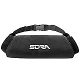 Suddora Football Hand Warmer Pouch, Can Hold HeatPacks, Lightweight, Reusable with Zipped Pocket & Adjustable Strap, Water-Resistant, for Football, Baseball, Hiking & Camping – One Size, Black