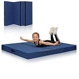Gymnastics Landing Mat,6 ft x 4 ft x 6 in – Thick High-Density Foam Crash Pad, Soft Pillow Home Practice Mat with Carry Handles, Non-Slip Bottom for Tumbling, Cheer & Kids Training