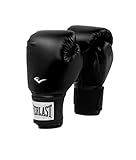 Everlast Prostyle 2 Boxing Gloves | Training & Heavy Bag Gloves | Synthetic Leather | Men & Women | Heavy Bag & Mitt Work | Ventilated Mesh Palm | Triple-Layer Foam | Black, 16 oz