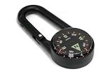 Coghlan's Compass – Carabiner, Liquid-Filled Navigation Tool for Hiking, Camping, Survival & Orienteering