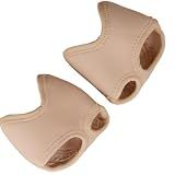 Baisdan Toe Undies for Dance, Half Sole Toe Thongs for Lyrical Dance Contemporary Shoes, Nylon Foot Undies Footwear, 1 Pair, Champagne, Medium