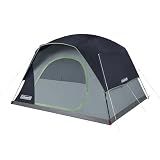 Coleman Skydome Camping Tent with 5 Minute Setup, 2/4/6/8 Person Weatherproof Tent with Rainfly & Carry Bag, 20% More Headroom Than Traditional Canopies
