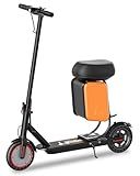 Electric Scooter for Adults with Seat, 350W Motor, 19MPH Speed & 15-Mile Range – Foldable Commuter E-Scooter with App Control & Dual Brakes UL2272 Certified