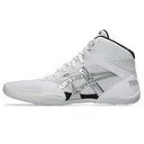 ASICS Men's Matflex 7 Wrestling Shoes, 14, White/Pure Silver