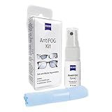ZEISS Fog Defender System Anti-Fog Kit for Glasses 2 Pack – 2 Spray Bottles and 2 Microfiber Cloths