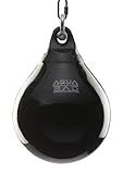 Aqua Training 75 lb. Punching Bag, 15" Water Filled Teardrop Shape for Boxers of All Skill Levels, Vinyl Construction, Ceiling Mount or Stand Compatible, UV Resistant, Black Eye – 2020136428