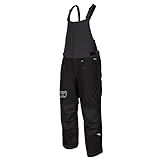 KLIM Men's Klimate Winter Insulated Snowmobile Gore-Tex Bib Large - Black - Metallic Silver