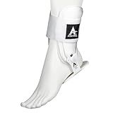 Active Ankle T2 Ankle Brace, White Ankle Support for Men & Women, Ankle Braces for Sprains, Stability, Volleyball, Cheerleading, Medium