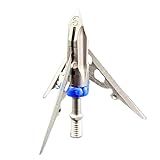 G5 Outdoors Megameat 100 Grain Broadhead 3 Pk, Stainless Steel (MM100)