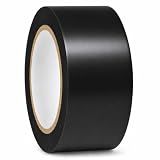 GGR Supplies CVT-536 Black Vinyl Floor Marking Tape, 2 x 36 Yards