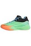 Adidas Unisex-Adult Dame X Basketball, Lime Burst/Signal Coral/Blue Burst, 13