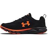 Under Armour Men's Charged Assert 9, Black/Blaze/Orange, 13 M US