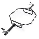 VEVOR Trap Bar Hex Bar, 2-Inch Hex Barbell, 800 LBS Capacity Shrug Bars with Knurled Grips, Weightlifting and Strength Training Equipment, Home Gym for Squats, Deadlifts, Shoulder Presses (Black)