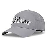 Titleist Men's Standard Players Tech Golf Hat, Gray/Charcoal/White