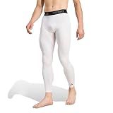 adidas Men's Techfit Compression Training Long Tights, White, Large
