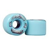 Cloud Ride! Wheels Slusheez 62mm 78A Longboard Wheels, Urethane Longboard Wheel Set for Longboarding, Skateboarding, Carving, Cruising, Downhill, Freeriding