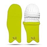KM SPORTS Cricket Batting Pads Covers – Waterproof, Durable & Stretchable – Protects Leg Guards from Dirt & Wear – Ideal for Training & Matches – One Size Fits Most (Pair) (Yellow)