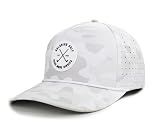 Golf Hat for Men - Golf Snapback - Fun Hat for Golfing - Rope Golf Hat for Men and Women - Make More Birdies (US, Alpha, Medium, Large, White Camo)