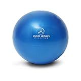 ProBody Pilates Small Exercise Ball - 9 Inch Workout Ball for Stability, Barre, Yoga, Core & Physical Therapy, Home Gym & Office Use (Blue)