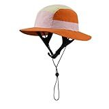CLAPE Surf Hat Bucket Beach Sun Hats with Chin Straps for Surfing Boating Riding Watersports Sports Hat for Men Women