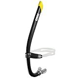 ARENA Unisex Adults Swim Snorkel Pro III, Lap Swimming Pool Gear Swim Training Accessories Men and Women, Black, One Size