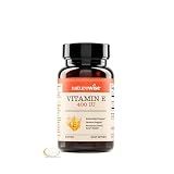 NatureWise Vitamin E 400 IU Softgels (180mg DL-Alpha) - Dairy, Gluten, and Soy Free, Non-GMO Antioxidant Dietary Supplement for Skin, Heart, Eye, and Immune Health Support - 2-Month Supply, 60 Count