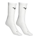 Mizuno Compression Crew Sock | Volleyball Compression Socks | SMALL (S) | WHITE