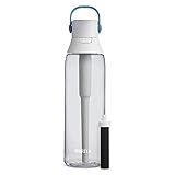 Brita 26 Ounce Premium Filtering Water Bottle with Filter - BPA Free - Clear
