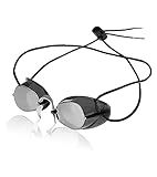 Sporti Antifog Swedish Mirrored Goggle + Bungee Strap - Silver Mirror/Smoke Lens