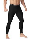 Runhit Jiu Jitsu Rash Guard Men BJJ Compression Pants MMA No Gi Grappling Spats Leggings Wrestling Martial Arts Tights Base Layer Black L