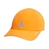 adidas Men's Superlite Hat – Lightweight Moisture-Wicking Cap for Workout and Training, Pure Orange/Silver Metallic/White/3, OSFA